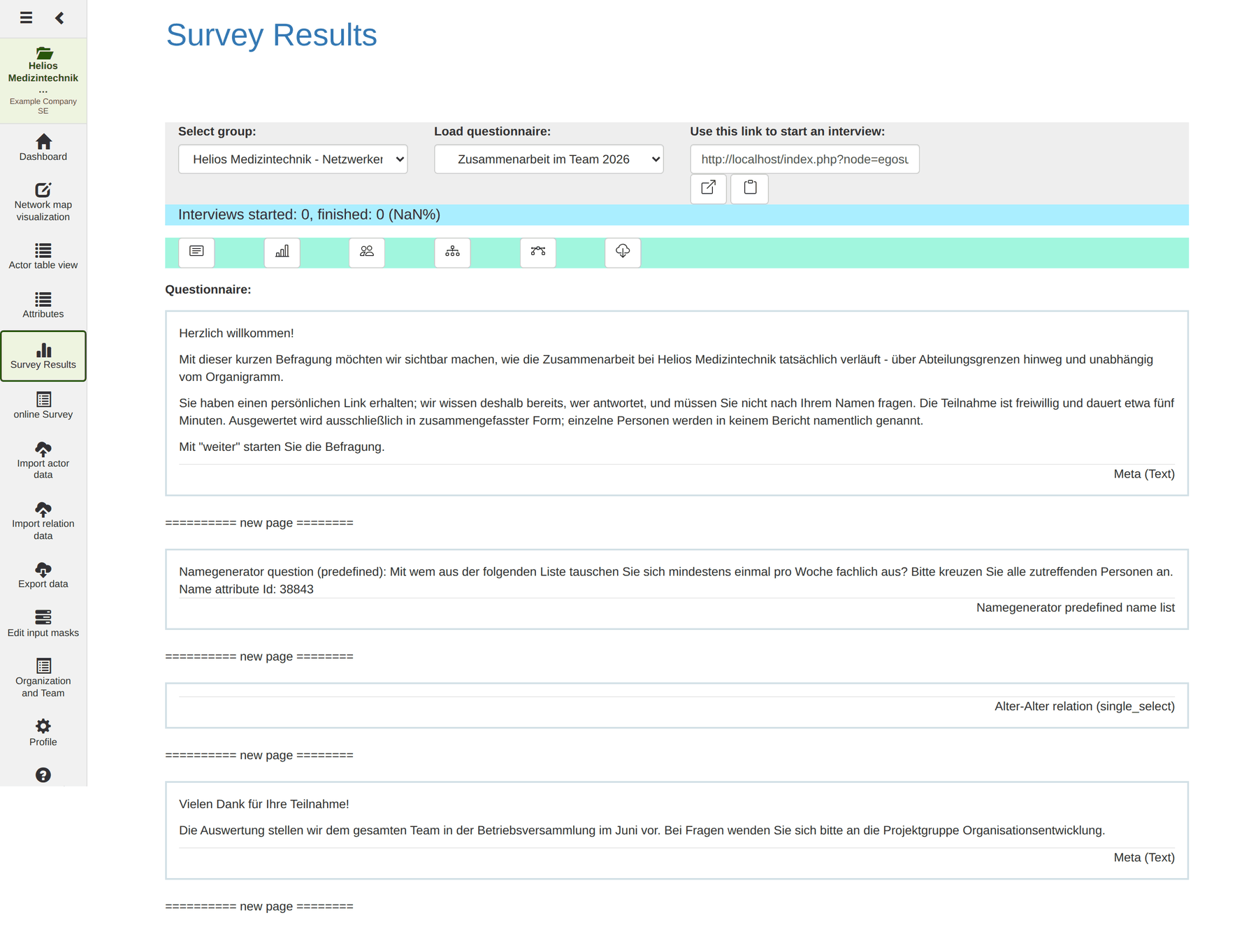 Survey statistics The Survey statistics module