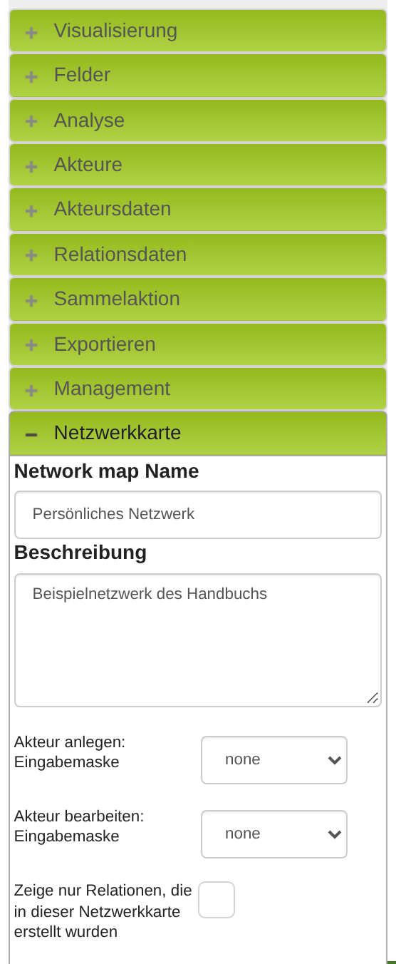 Abschnitt Netzwerkkarte