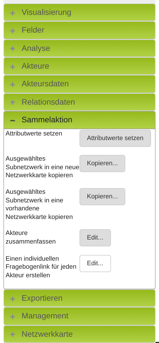 Abschnitt Sammelaktion