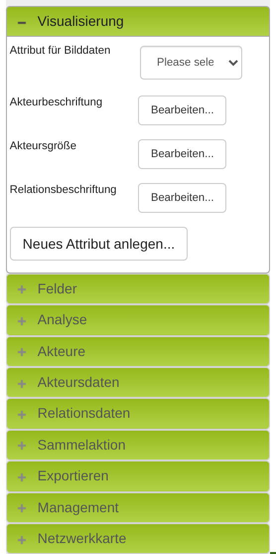 Abschnitt Visualisierung