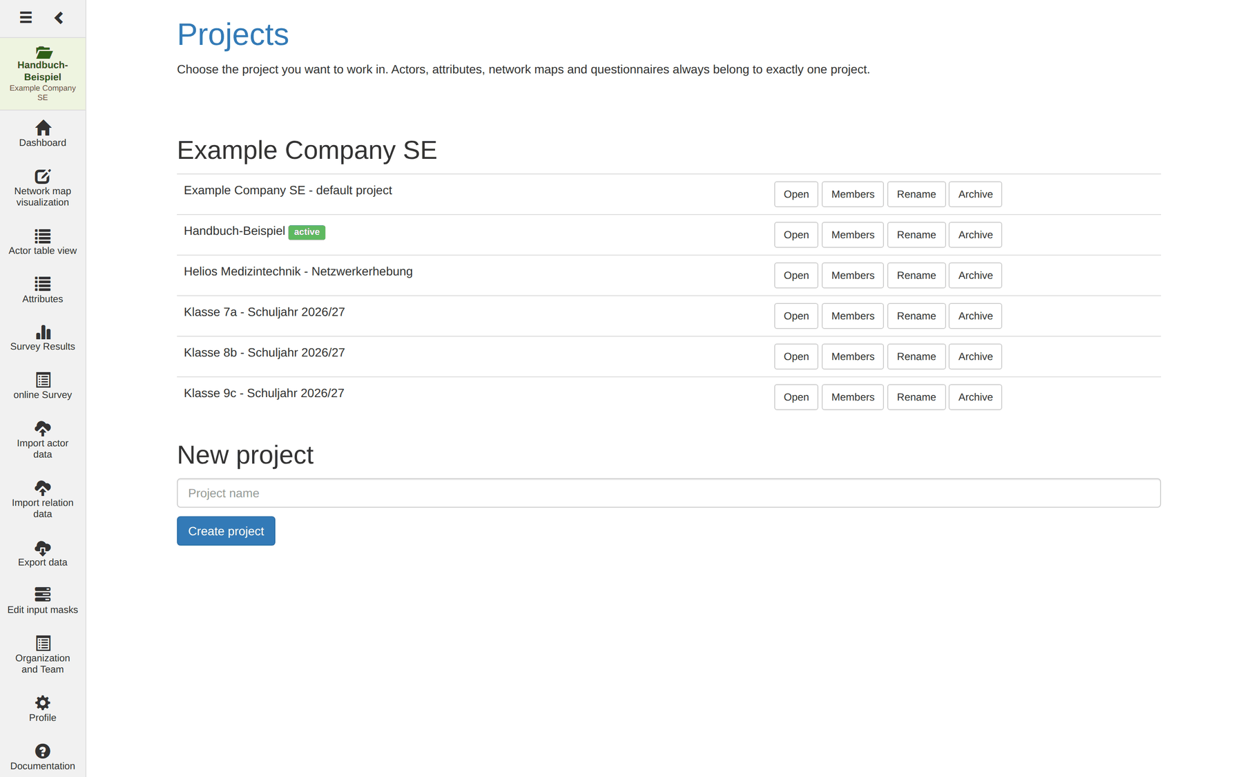 The project module